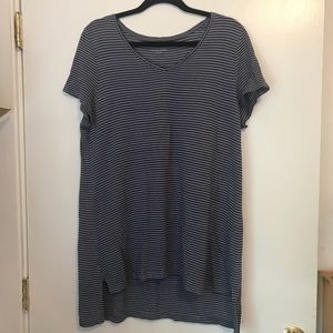 Eileen Fisher blue stripped tunic